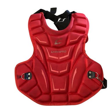 Used Champro CHEST PROTECTOR Catchers Chest Protector Red Intermed 11760-S000079500