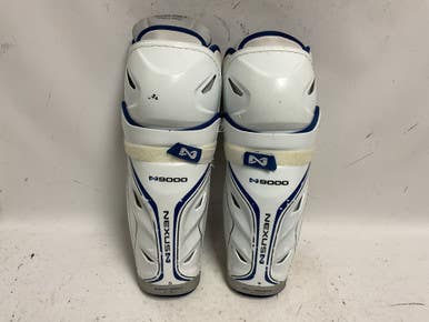 Used Bauer NEXUS 9000 Senior Shin Guards White 14" 11855-S000188513