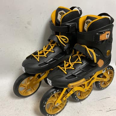 Used EPIC 3 WHEEL INLINE SKATES Senior Rec Fitness Skates Black Senior 8 11855-S000188493