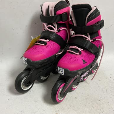 Used Rollerblade MICROBLADE 2-5 Junior Rec Fitness Skates Pink Adjustable 11855-S000188490