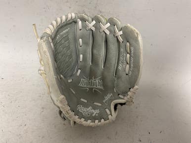 Used Rawlings Highlight Series HFP105GW RH Throw Fastpitch Gloves Grey 10 1/2" 11855-S000188492