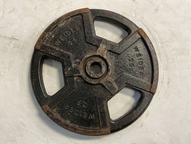 Used Weider Standard Plate Black 25 lb 11855-S000188471