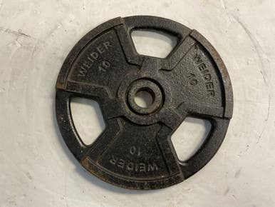 Used Weider Standard Plate Black 10 lb 11855-S000188467