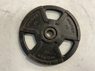 Used Weider Standard Plate Black 10 lb 11855-S000188467