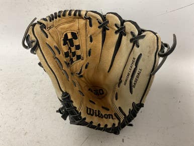 Used Wilson A0360 BB/SB Glove RH Throw Black 12" 11855-S000188441