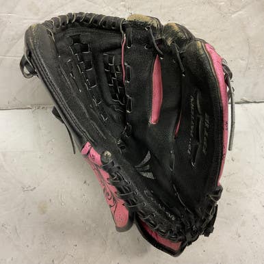 Used Easton FPT12 RH Throw Fastpitch Gloves Black And Pink 12" 11855-S000188422