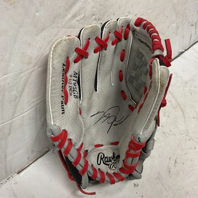 Used Rawlings Mike Trout Model MT95GB Baseball Glove T-ball Grey And Black 9 1/2" 11855-S000188420