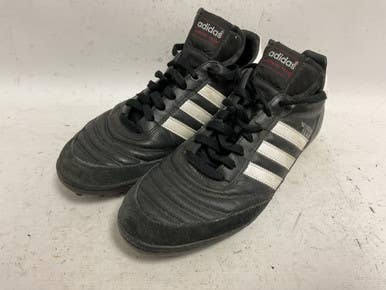 Used Adidas Mundial Team 019228 Soccer Turf Shoes Black And White Senior 9.5 11855-S000188637