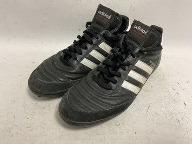 Used Adidas Mundial Team 019228 Soccer Turf Shoes Black And White Senior 9.5 11855-S000188637