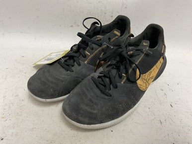 Used Nike Streetgato DC8466-001 Soccer Indoor Shoes Black And Gold Senior 10 11855-S000188638