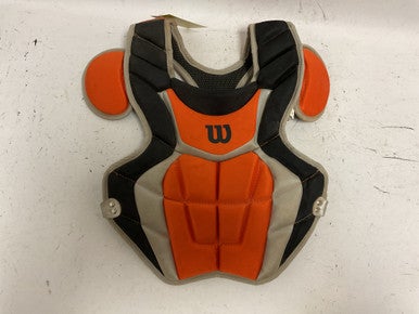Used Wilson WB57116-CP Catchers Chest Protector Black And Orange Youth 11855-S000188627