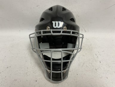 Used Wilson WB57116 Catchers Helmet w/Mask Black One Size 11855-S000188623