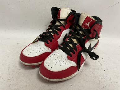 Used Nike Air Jordan FJ6805-106 Adult FB Cleats White/Black/Red Senior 9 11855-S000188619