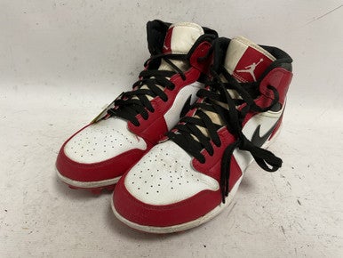 Used Nike Air Jordan FJ6805-106 Adult FB Cleats White/Black/Red Senior 9 11855-S000188619