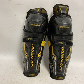 Used Bauer SUPREME TOTALONE MX3 Junior Shin Guards Black And Yellow 11" 11855-S000188594