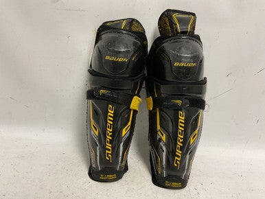 Used Bauer SUPREME TOTALONE MX3 Junior Shin Guards Black And Yellow 11" 11855-S000188594