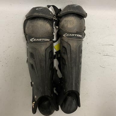 Used Easton Catchers Leg Guards Black Youth 11855-S000188584