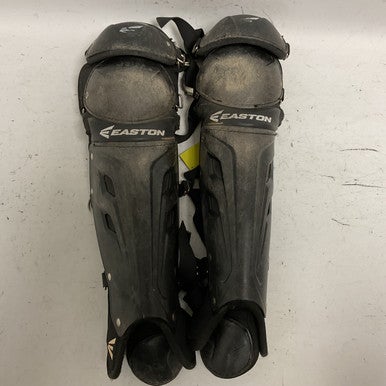 Used Easton Catchers Leg Guards Black Youth 11855-S000188584