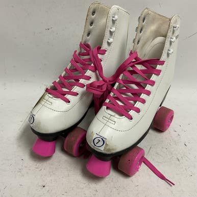 Used SKATE GEAR QUAD SKATES Senior Roller Quad Skates White Senior 7 11855-S000188563