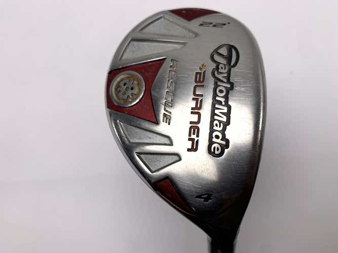 TaylorMade Burner Rescue 4 Hybrid 22* REAX SuperFast 65g Stiff Graphite Mens RH