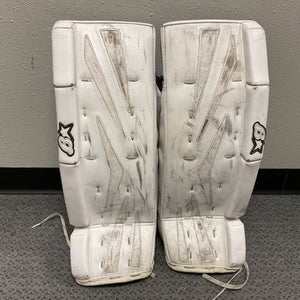 Used Brians NETZERO Goalie Leg Pads Youth White 25" 11855-S000188544