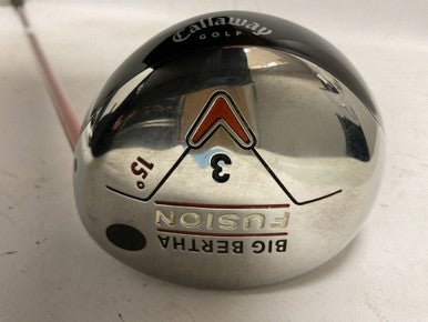 Used Callaway BIG BERTHA FUSION Mens Fairway Wood RH 3 Wood 11855-S000188538
