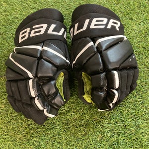 Black Junior Bauer Vapor 3X Gloves 12" (Used)