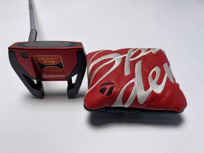 TaylorMade Spider GT Small Slant Red Putter 37" SuperStroke Pistol GTR 1.0 LH HC