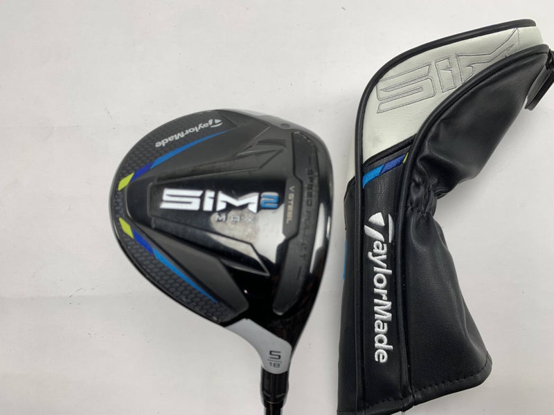 TaylorMade SIM2 MAX 5 Fairway Wood 18* Fujikura Ventus Blue 6-S Stiff RH HC