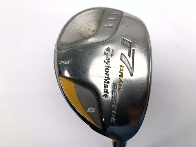 TaylorMade R7 Draw 6 Hybrid 28* REAX 55g Senior Graphite Mens RH