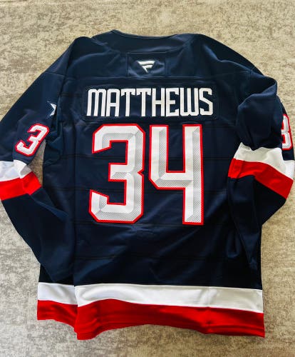 Team USA 4-Nations 2025 Matthews Jersey (New) Large
