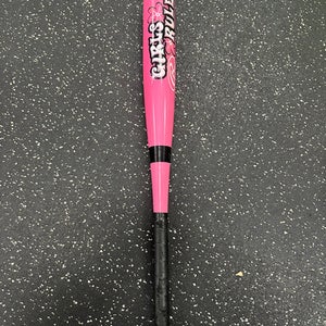 Used Rawlings GIRLS RULE BB/SB T-Ball Bat Pink 24" 11849-S000030069