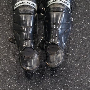 Used Easton EASTON SHIN GUARDS Catchers Leg Guards Black Adult 11849-S000030051