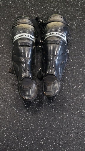 Used Easton EASTON SHIN GUARDS Catchers Leg Guards Black Adult 11849-S000030051