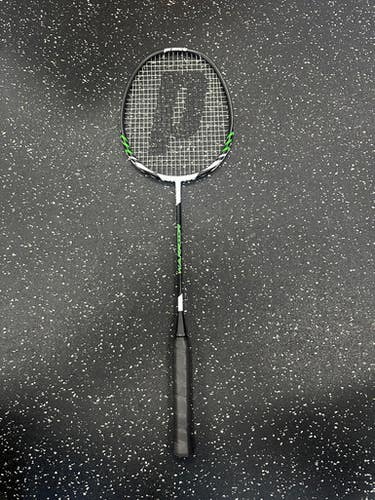 Used Prince WARRIOR Adult Badminton Racquet Black 4 1/4" 11849-S000030043
