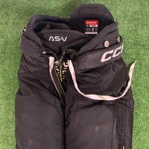 Black Junior Medium CCM Tacks AS-V Hockey Pants (Used)