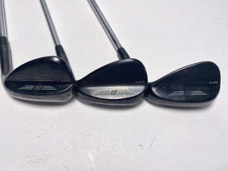 Titleist Vokey SM9 Jet Black Premium Wedge Set 50* 10 | 54* 12 | 60* 8 RH- +1"