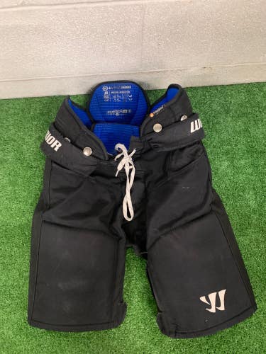 Black Junior Medium Warrior Covert Hockey Pants (Used)