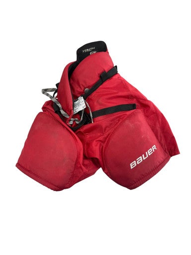 Bauer (Used) Medium Red Youth Intermediate Hockey Pants