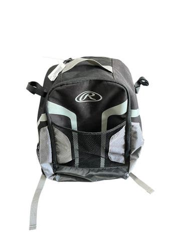 Used Rawlings BB/SB Player Backpack Black 11833-S000164737