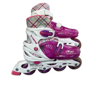 Used RollerDerby HARMONY ADJ 3-6 Junior Rec Fitness Skates Pink Adjustable 11833-S000164801
