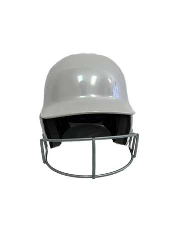 Used Adidas Destiny Adj Batting Helmet w/Mask White  11692-S000137725