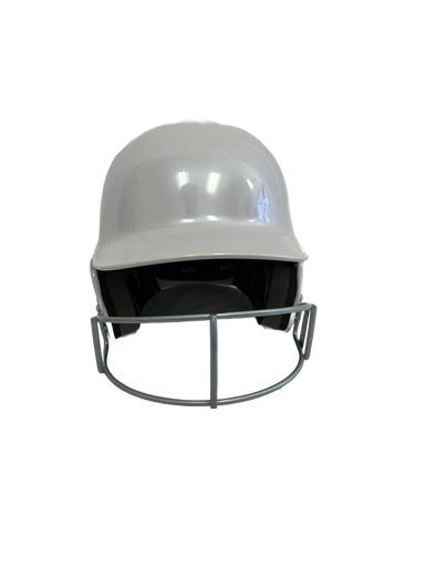 Used Adidas Destiny Adj Batting Helmet w/Mask White  11692-S000137725