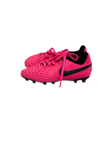 Used Nike TIEMPO Soccer Cleats Pink Junior 02.5 11692-S000139155
