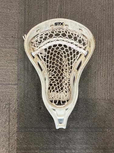 Used STX HAMMER STRUNG Mens Lacrosse Head White 11614-S000218164