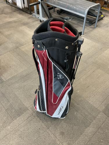 Used Maxfli BLACK MAX Mens Stand Bag Red 11614-S000218133
