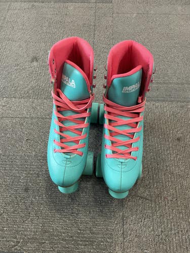 Used Impala ROLLERSKATES Senior Roller Quad Skates Carolina Blue Senior 8 11614-S000218140