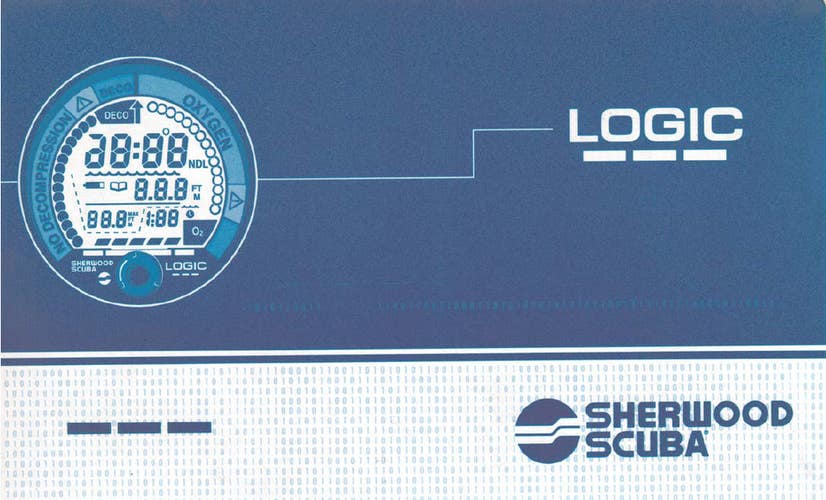 Printed Manual for Sherwood Logic Scuba Dive Computer  Nitrox Oxygen    79 Pages