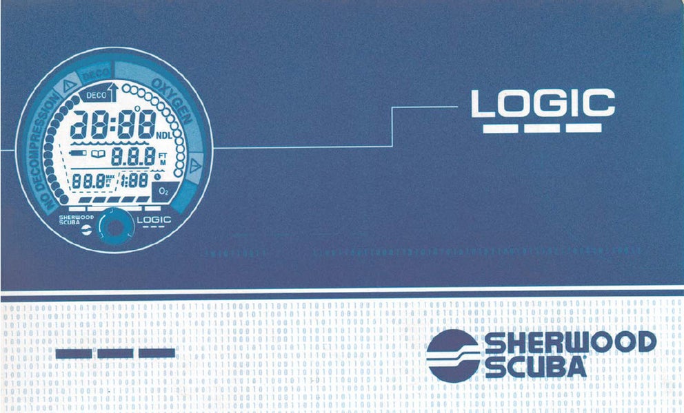 Printed Manual for Sherwood Logic Scuba Dive Computer  Nitrox Oxygen    79 Pages