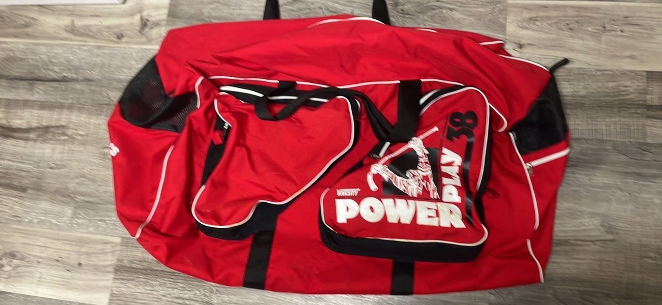 Red Varsity Power Play Large Senior Hockey Bag
